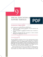 Special Education and Support Services: Learning Objectives