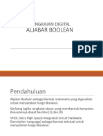 Rangkaian Digital: Aljabar Boolean