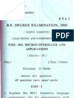 May-8963-VIII Sem Micro Controller and Application