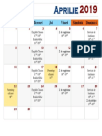 Calendar Imago Dei
