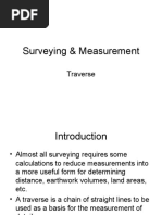 Surveying & Measurement: Traverse