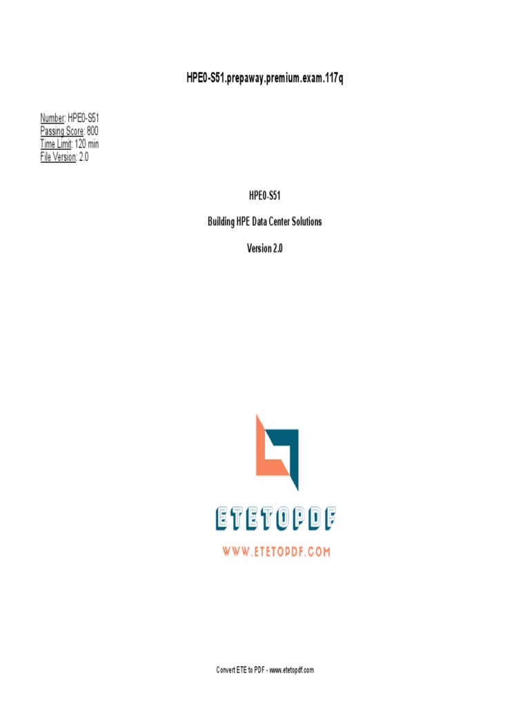HPE0-V27 Simulationsfragen