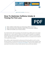 How To Optimize Caffeine Intake & Timing For Fat Loss - Muscle & Strength