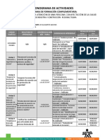 Cronograma de Actividades