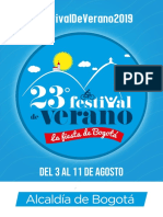 Programación 23 Festival de Verano BP