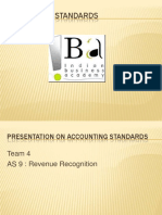 ACCOUNTING STANDARDS PRESENTATION REVENUE RECOGNITION