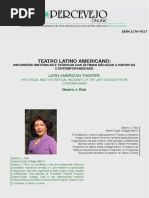Teatro Latino americano comteporâneo