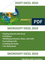 MS Excel 2010 by Jaeson Macarulay