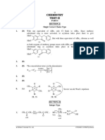 Chemistry Test-Ii: Part-I Section-I Single Correct Choice Type 1. (D)