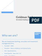 About Goldman Sachs