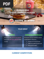 Burgerking Digital Campaign Proposal