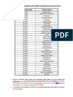 Application Number Trainee Name: List of Selected Candidates For Summer-Training 2019 at Bose Institute