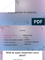 W1 - Introduction To Statistics