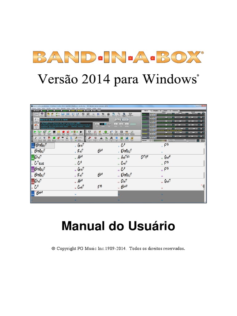 Manual Band in A Box | PDF | Plug-in (informática) | Informática