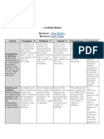 Reviewer: Reviewee:: E-Portfolio Rubric