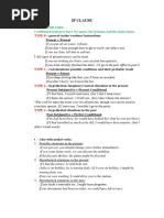 If Clause: I. Rules and Uses Conditional Sentences Have Two Parts: The If-Clause and The Main Clause