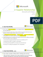 Buyer-Supplier Relationship Group 3 Microsoft