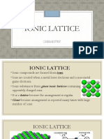 Chemistry Ionic Lattice