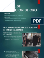 Prueba de Lixiviacion de Oro