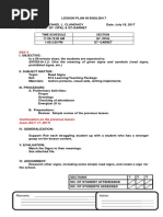 Lesson Plan on Signs and Symbols | PDF | Symbols | Lesson Plan