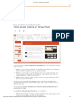 Cómo Poner Música en PowerPoint PDF