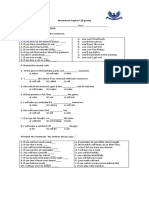 Worksheet English T (8 Grade)