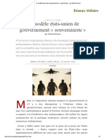 Le modèle états-unien de gouvernement « souverainiste », par Manlio Dinucci