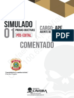 1º Simulado Completo - Pós-Edital - AGENTE - Gabarito Comentado