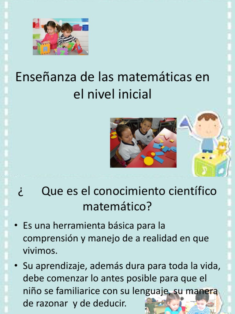 Enseñanza de Las Matemáticas en El Nivel Inicial | PDF | Heurístico ...