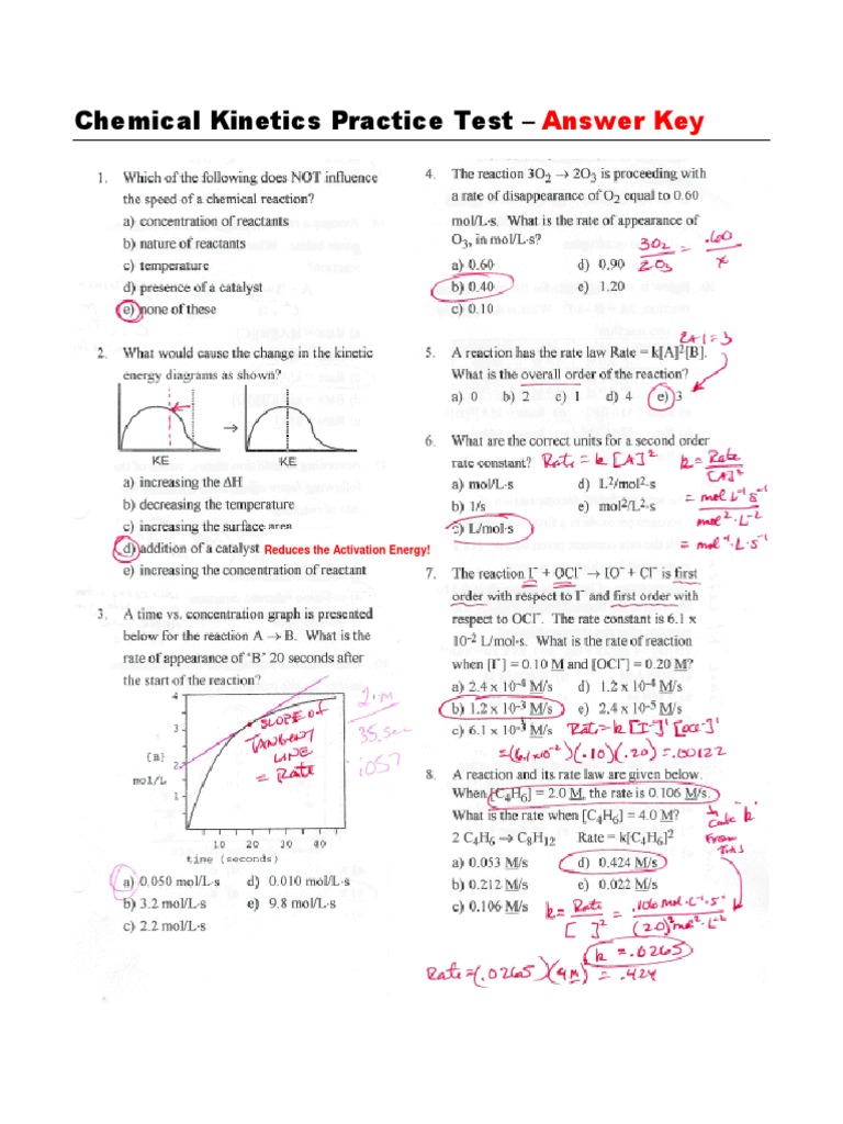 Chemical Practice Test AnsKey PDF PDF