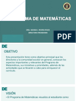 Programa de Matemáticas
