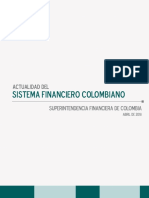 Actualidad Del Sistema Financiero Colombiano - Superintendecia Financiera de Colombia