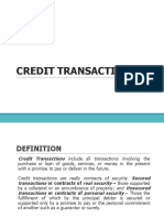 Credit Transactions Defined