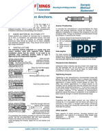 Shield Expansion Anchors.: Sample Method Statement