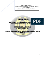 Proposal - Tenis - Walikota Cup II 2017