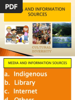 Media and Information Sources