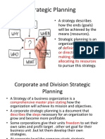 0.2corporate and Division Strategic Planning Business Unit Strategic Planning