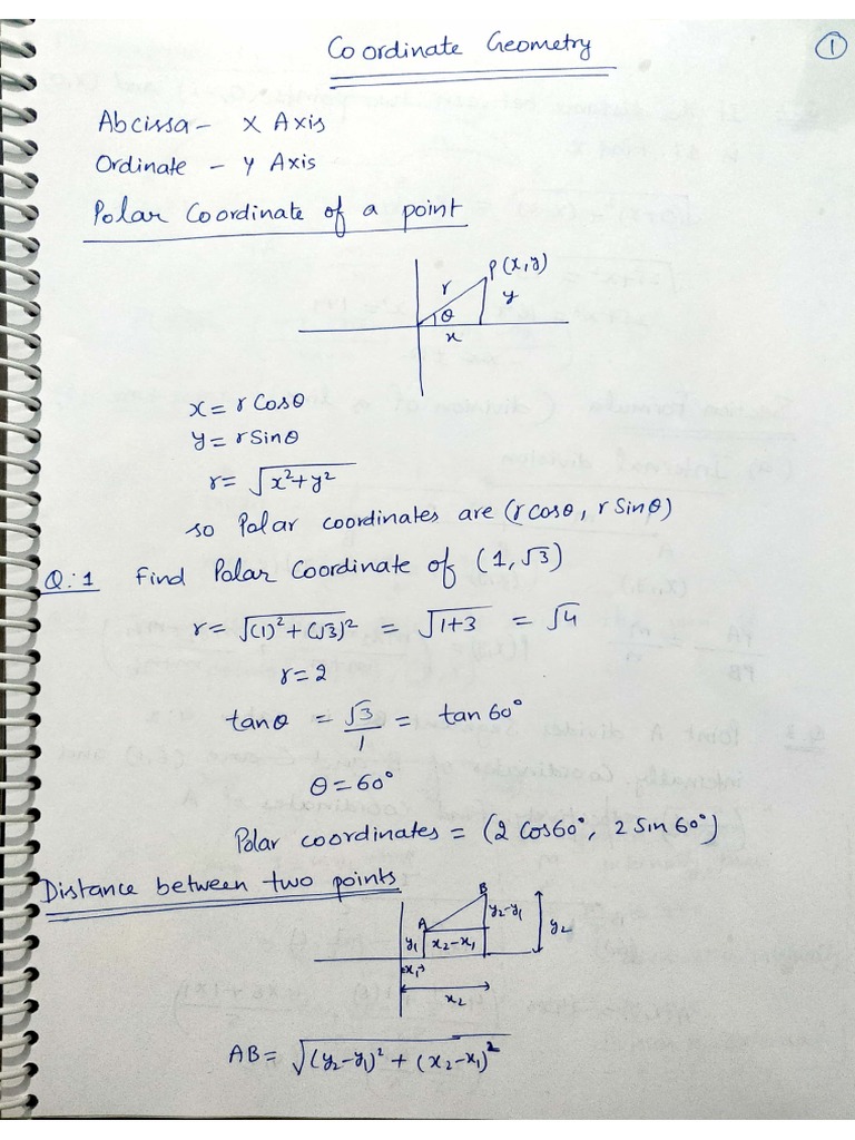 Best Notes On..coordinate Geometry PDF | PDF
