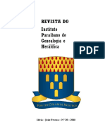 Cópia de REVISTA DO IPGH, 20ª ed. Instituto Paraibano de Genealogia e Heráldica, 2018.