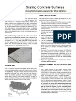 Scaling Concrete Surfaces: Technical Information Prepared by Ohio Concrete