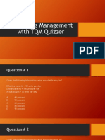Operations Management With TQM Quizzer