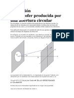 Difracción Fraunhofer