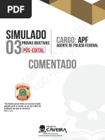 3º Simulado - Pós-Edital - AGENTE - Gabarito Comentado