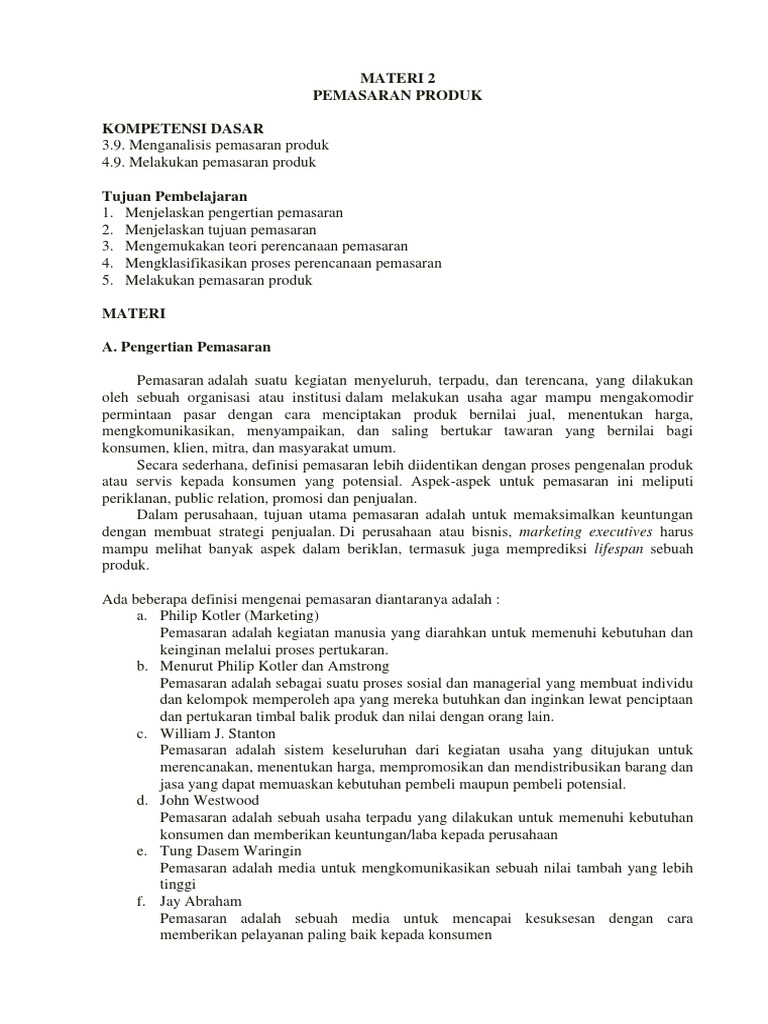 3 9 Pemasaran Produk