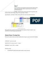 Mysql Foreign Key