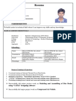 Resume: Ravi Kujur