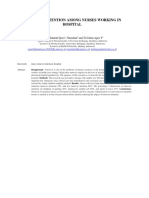 Turnover Intention Among Nurses Working in Hospital: Nurul Hikmatul Qowi, Nursalam and Tri Johan Agus Y