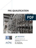 Decatech Chemicals Pre-Qualification Questionnaire