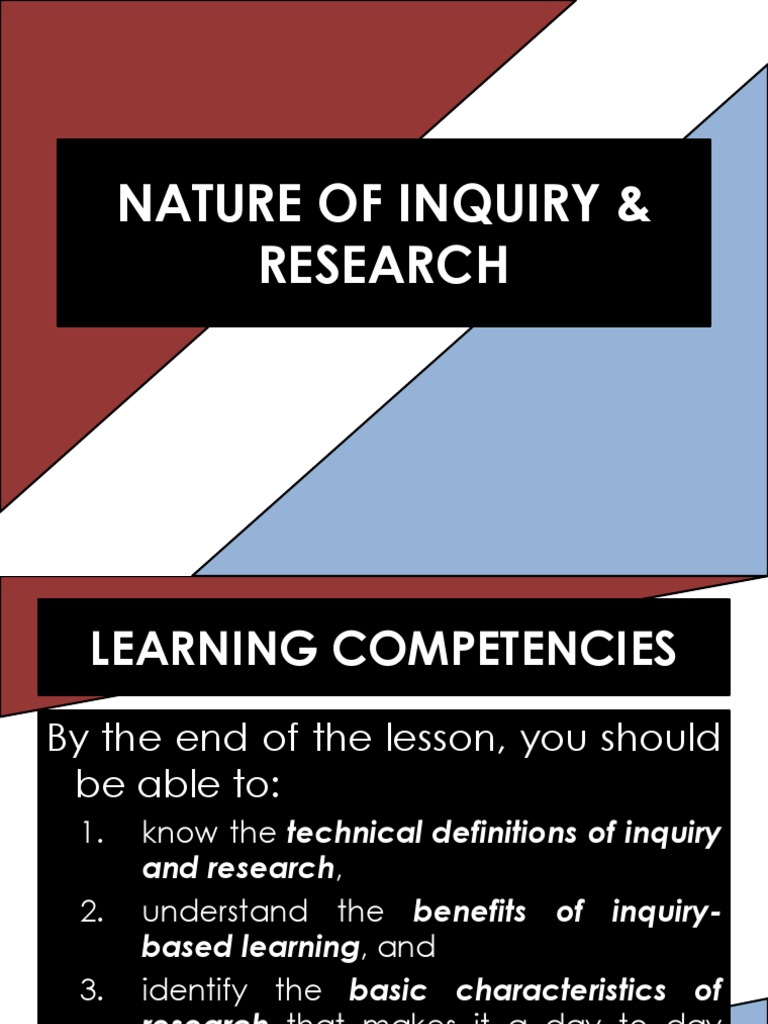 Understanding Inquiry and Research | PDF | Inquiry Based Learning ...