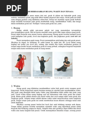 Gerak Tari Berdasarkan Ruang Waktu Dan Tenaga Pdf